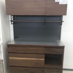 ★ジモティ割あり★ 株式会社ミサワ レンジボード ダークブラウン H181×D45×W120 クリーニング済み HJ4256