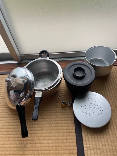 平和圧力鍋　ヘイワ圧力鍋　PC-45A  4.5L　カムカム鍋　圧力鍋用陶器製内鍋