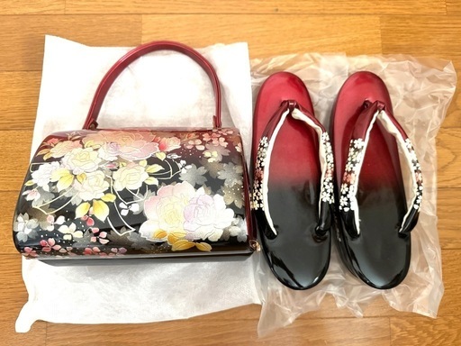 バックと草履セット L L 和装ハンドバッグと草履のセット LL バックと草履セット L L 和装ハンドバッグと草履のセット LL