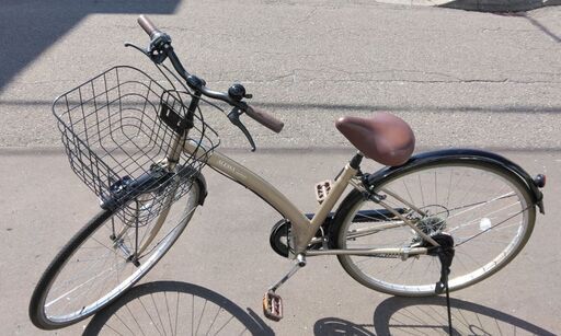 【売約済み】27インチ  中古 自転車 11800円 6段切替 鍵新品 ライト付 新規防犯登録料コミ 376