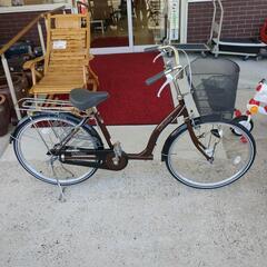 自転車☆La Feriart,ママチャリ・24インチ、茶色、美品【浜村鹿野温泉 