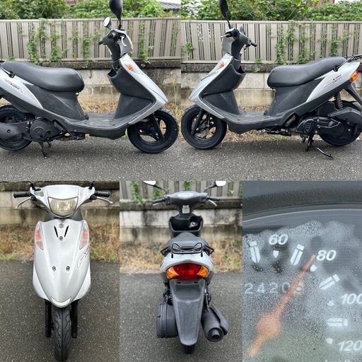 ⭐️アドレスV125G低燃費FIモデル⭐️前後タイヤ・ブレーキパッド