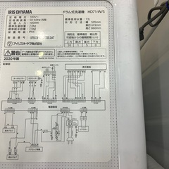 IRIS OHAYAMA(ドラム式洗濯機（乾燥機能無）のご紹介です！！！！