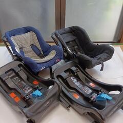 双子ベビーセット（ベビーカー、チャイルドシート、電動ハイローチェア、他