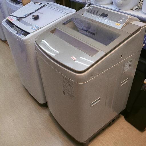 Panasonic☆全自動洗濯機☆10㎏☆NA-FA100H6☆2018年製,グレーメタリック☆動作OK(保証３ヵ月）・清掃済み☆中古品☆【こちらは店舗です。浜村鹿野温泉ICから3分 買取本舗 宮本リサイクル 営業時間9～19時 定休日水曜のみ←連絡できませんm(_ _)m】