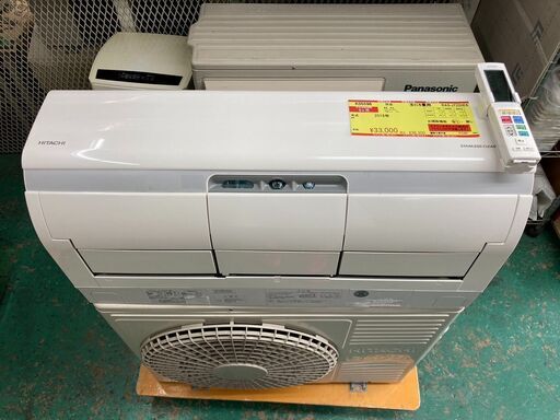 K05596　中古エアコン 日立 2018年製 主に6畳用 冷房能力 2.2KW / 暖房能力 2.5KW