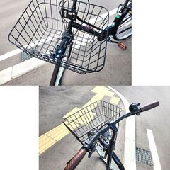 27インチ パンクしにくい自転車 SOURIRE 黒 変速なし ライト付き 札幌市 平岸店