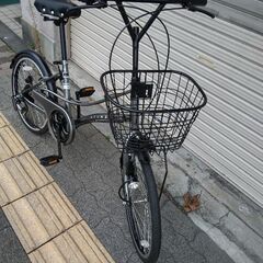 美品☆Welby[ウェルビー]rivage(リバージュ)20吋 コンパクト自転車 外装6段(ダークグレー)