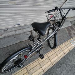 美品☆Welby[ウェルビー]rivage(リバージュ)20吋 コンパクト自転車 外装6段(ダークグレー)