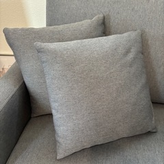 【限定値下げ】【状態良】2人掛けカウチソファー　グレー　