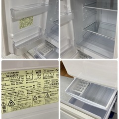 S754 ⭐ SHARP ２ドア冷蔵庫（137L つけかえドア）17年製 SJ-D14C ⭐動作確認済⭐クリーニング済