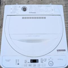 SHARP シャープ 5.5kg 全自動洗濯機 洗濯機 ES-GE5D-W 2020年製
