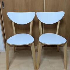 IKEA - IKEA NORDMYRA ノールドミーラ　チェア二脚 IKEA NORDMYRA ノールドミーラ 2脚セット ダイニングチェア
