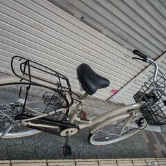 CARG[カーグ]RELAX(リラックス)26吋 ファミリーサイクル 変速なし/ベージュ