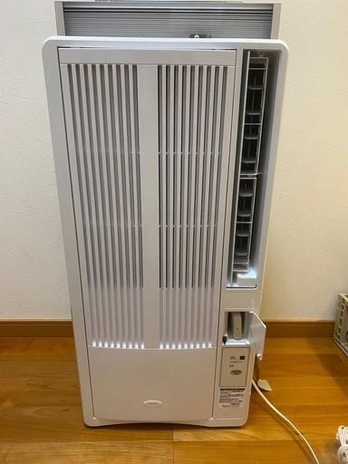 中古 コイズミ　冷房除湿専用窓用エアコン KAW-1612/W 2021年製　窓枠付き　ノンドレン　冷房 動作確認済