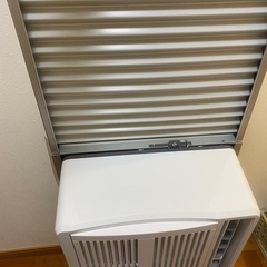 中古 コイズミ　冷房除湿専用窓用エアコン KAW-1612/W 2021年製　窓枠付き　ノンドレン　冷房 動作確認済