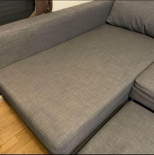 IKEA フリーヘーテン ソファベッド L字ソファ カウチソファー