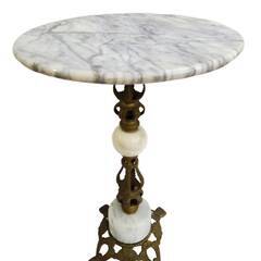 アンティーク 真鍮製 ヴィンテージ 大理石 サイドテーブル 花台 インテリア アンティーク 真鍮製 ヴィンテージ 大理石 サイドテーブル 花台 インテリア