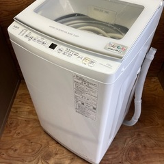 【八戸市内配送無料】7kg 洗濯機 2022年式　AQUA AQW-V7N（W）