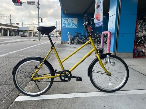 【完売御礼】【大人用】整備済 CBA 20型ギアなし ラクレット 中古自転車 小径ミニベロ 水色 完売御礼】【大人用】整備済 CBA 20型ギアなし ラクレット 中古自転車