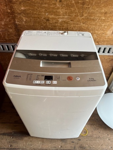 AQUA アクア 全自動電気洗濯機 AQW-BK50F 17年製 5.0kg