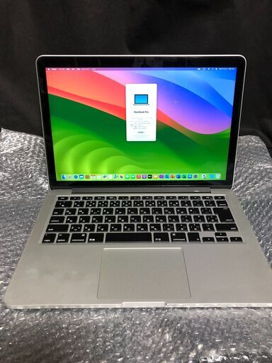 MacBook Pro Retina 高細密13インチ Late 2013  ME864J/A・Sonoma 最新14.6.1版+Office2019とWindows11 (最新23H2版)+OfficeProPlusの都度選択起動可能・バッテリー使用可