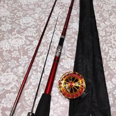 終了 黒鯛ヘチ釣り 竿とリール