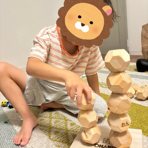 新品 ジモティ特価 】日本製国産ヒノキの知育玩具 18面体脳トレ積み木