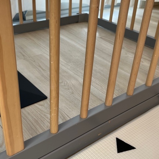 【廃盤】 リトルボットベビー　ベビーサークル グレー 楽天市場】【廃盤】木製 ベビーサークル グレー プレイペン 木製プレイ