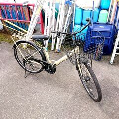 9/7DCM 自転車 GENTILEZZA 26インチ 6段切替 シティサイクル