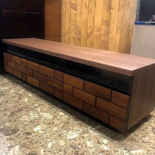 ニトリ 木目調テレビ台 ローボード ブロリック2 引き出し×3 W150×H40×D40cm 札幌 東区 店頭引取歓迎