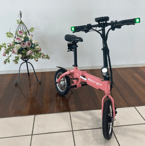 デモ車【RICHBIT(ﾘｯﾁﾋﾞｯﾄ)】CITY 電動バイク　サクラピンク　★公道走行可能★免許不要★