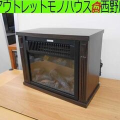 ニトリ ミニ暖炉型ファンヒーター NTL1000WD-DBRB ...