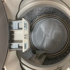 【2027年まで保証あり】SHARP 縦型洗濯機8kg  穴無し洗濯槽　2022年製　インバーター付き