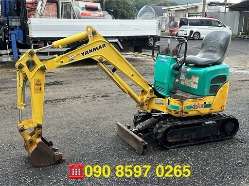 ヤンマーYANMAR SV08-1A. 1724時間. 0.8トンクラス.可変脚機能あり.倍速.