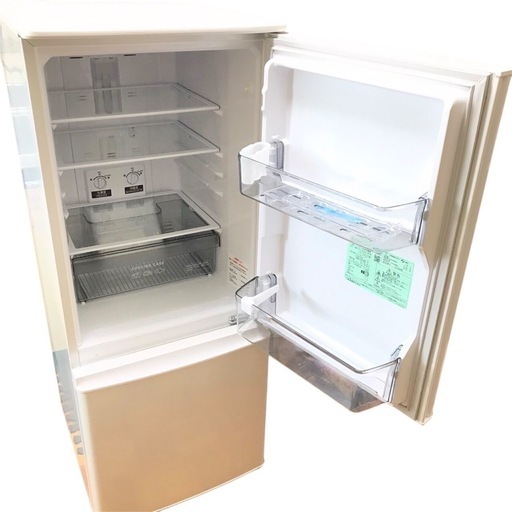 ★超美品！使用３ヶ月程度 2023年製　三菱 146L/2ドア 冷凍冷蔵庫/MR-P15E2H-W  MITSUBISHI