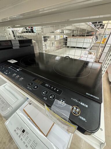 10/6 値下げ高年式IRIS OHYAMA アイリスオーヤマ2口IHクッキングヒーターIHK-WKT222022年製3226