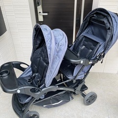 新品・未使用【KATOJI・カトージ】二人でゴーDX　デニム　2人乗りベビーカー カトージ（KATOJI） 二人乗りベビーカー 二人でゴーDX デニム 新生児