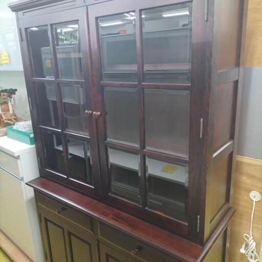 神居民芸　食器棚　北海道樺材