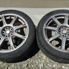 WORKホイール5x100 4本セット　FALKEN 215/45/17