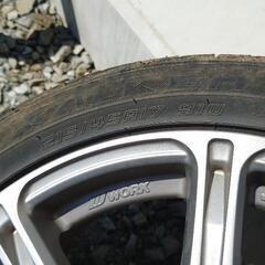 WORKホイール5x100 4本セット　FALKEN 215/45/17