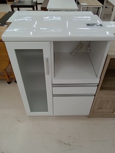 ★ジモティ割あり★ クラフトコガ レンジ台 ホワイト W70×D45×H97 クリーニング済み TC4690