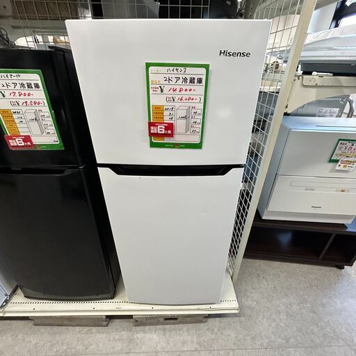 【ジ204】ハイセンス Hisence 2ドア冷蔵庫 120ℓ 6か月保証付き 2019年製 HR-B1201(ma)