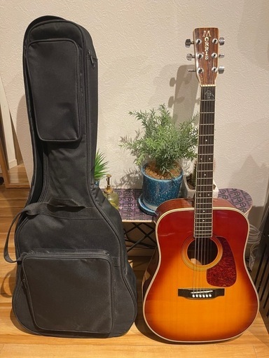 【 希少 美品 】Morris モーリス ギター MD-512  ケース月　縦ロゴモーリス アコースティックギター ウェスタンボディ