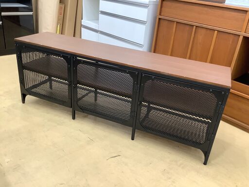 【軽トラック1時間無料貸出】テレビボード　フィエルボ　IKEA　扉がたつき小・脚バーパーツ一部欠品・キズ有