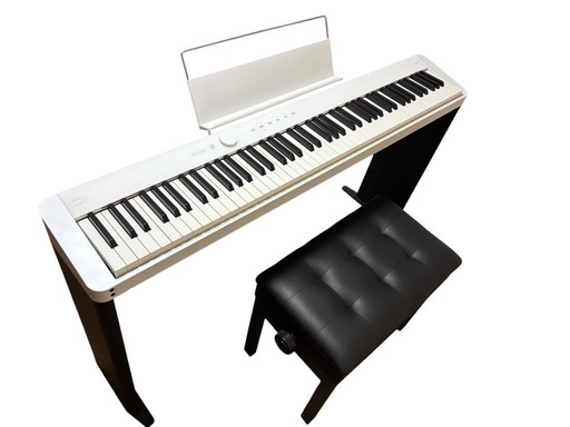 【人気】23年製 CASIO PX-S1100 電子ピアノ プリヴィア ホワイト PX-Sシリーズ 専用スタンド CS-68PBK
