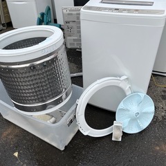 AQUA 全自動洗濯機 AQW-S60J 2021年製 6.0Kg 内部分解清掃済 中古 風乾燥機能 稼働OK ④