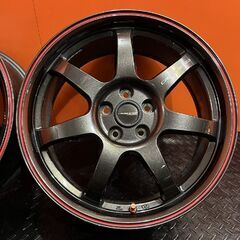 HOT STUFF クロススピード ハイパーエディション CR7 17インチ 4本 7J5HPCD100+48 ブラック プリウス カローラスポーツ等　(VHG421)