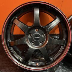 HOT STUFF クロススピード ハイパーエディション CR7 17インチ 4本 7J5HPCD100+48 ブラック プリウス カローラスポーツ等　(VHG421)