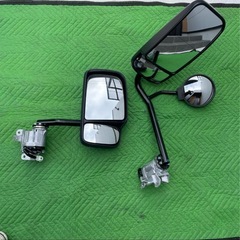 日野　デュトロ2t ワイド新車外し純正美品ミラー両側電動格納♪ミラー 左右セット ドアミラー 